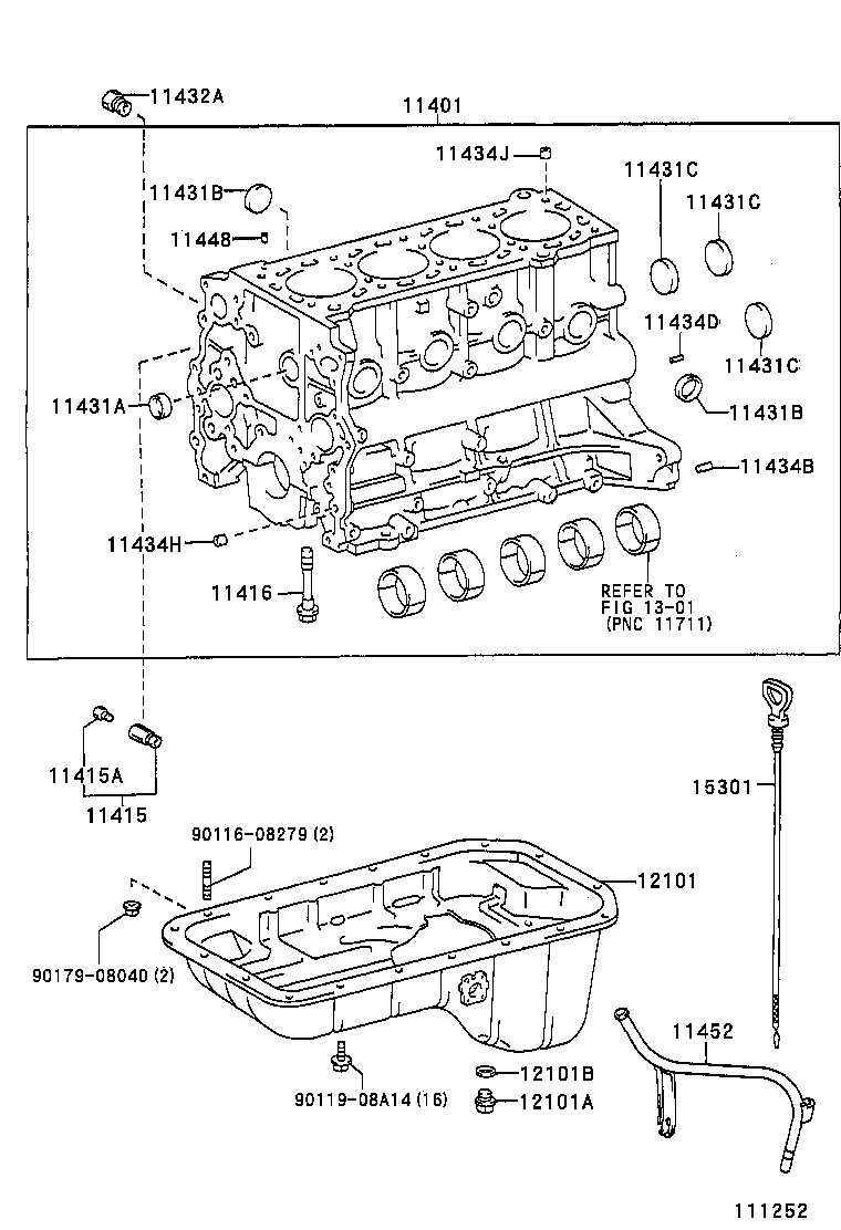  DYNA 200 TOYOACE G25 |  CYLINDER BLOCK