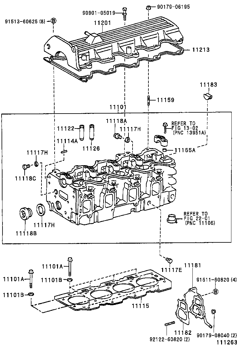  ESTIMA EMINA LUCIDA |  CYLINDER HEAD