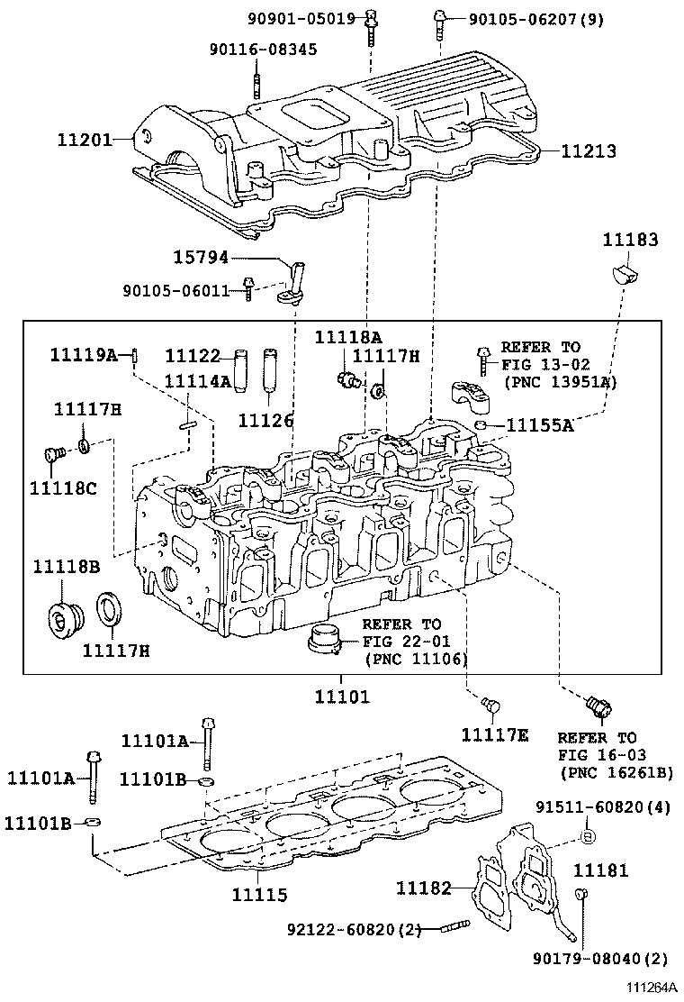  ESTIMA EMINA LUCIDA |  CYLINDER HEAD