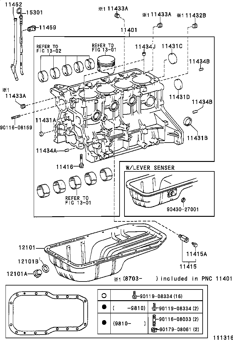  LITE TOWNACE TRUCK |  CYLINDER BLOCK