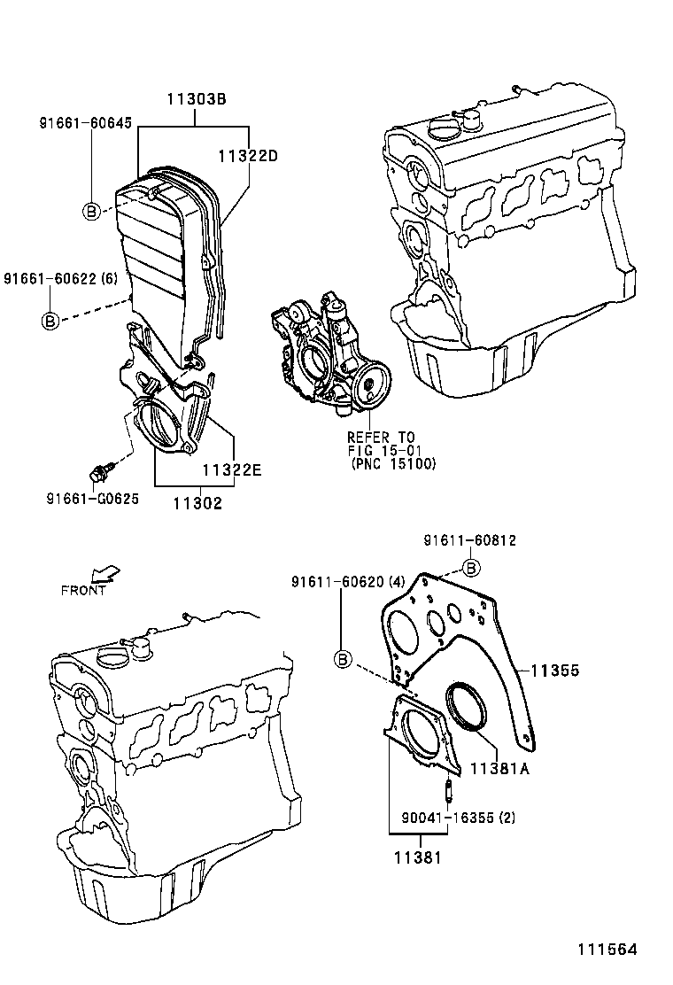  CAMI |  TIMING GEAR COVER REAR END PLATE
