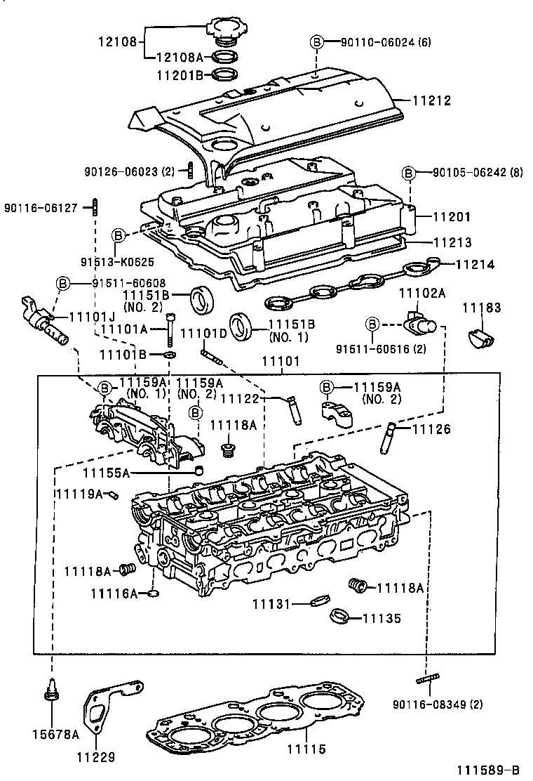  CALDINA |  CYLINDER HEAD