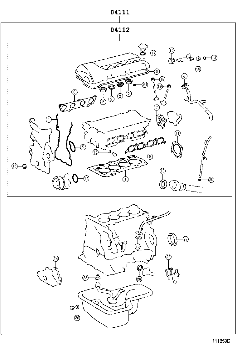  WILL VS |  ENGINE OVERHAUL GASKET KIT