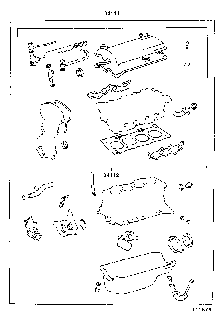  CORSA TERCEL |  ENGINE OVERHAUL GASKET KIT