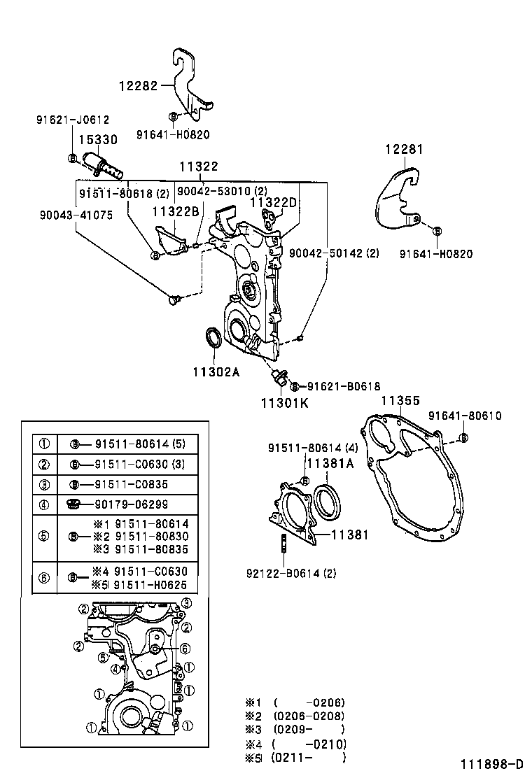  SPARKY |  TIMING GEAR COVER REAR END PLATE