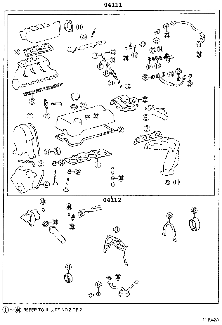  NADIA |  ENGINE OVERHAUL GASKET KIT