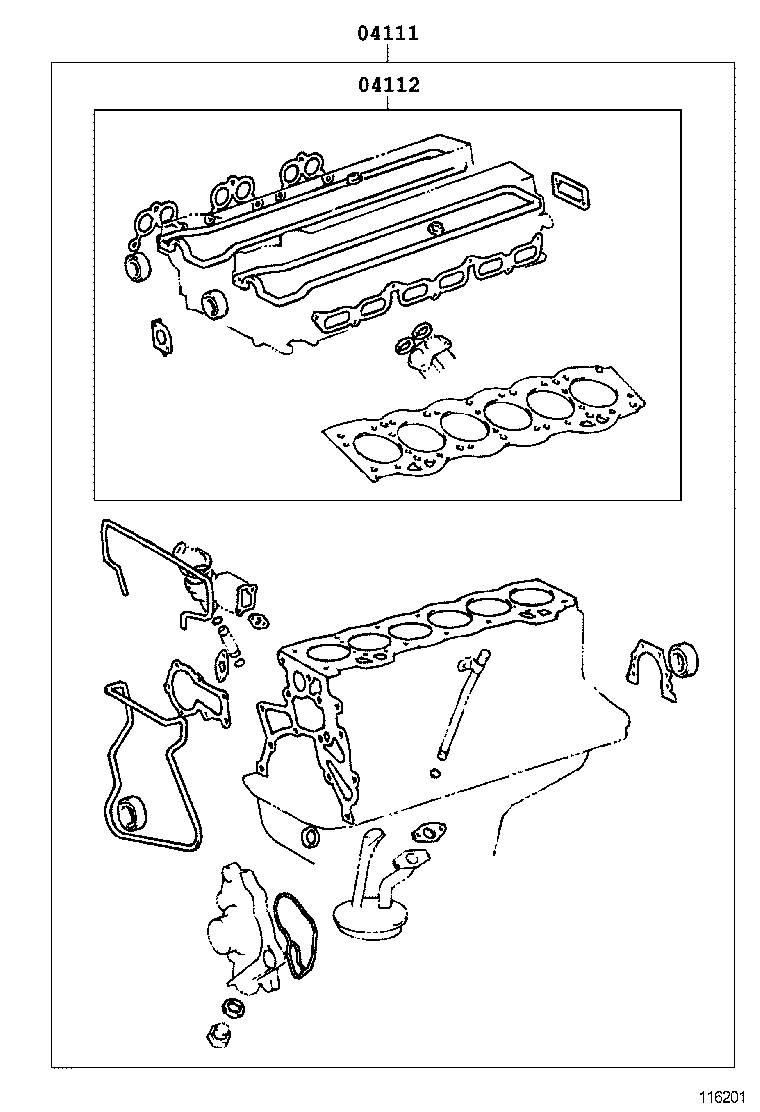  CROWN |  ENGINE OVERHAUL GASKET KIT