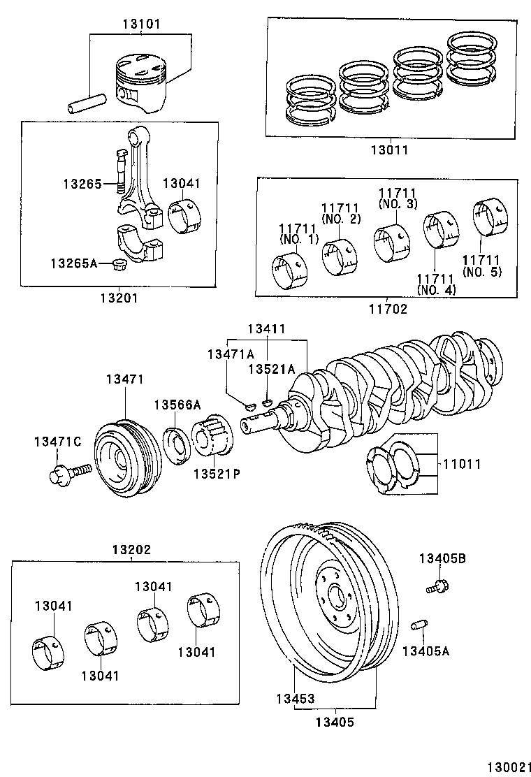  CORONA EXIV |  CRANKSHAFT PISTON