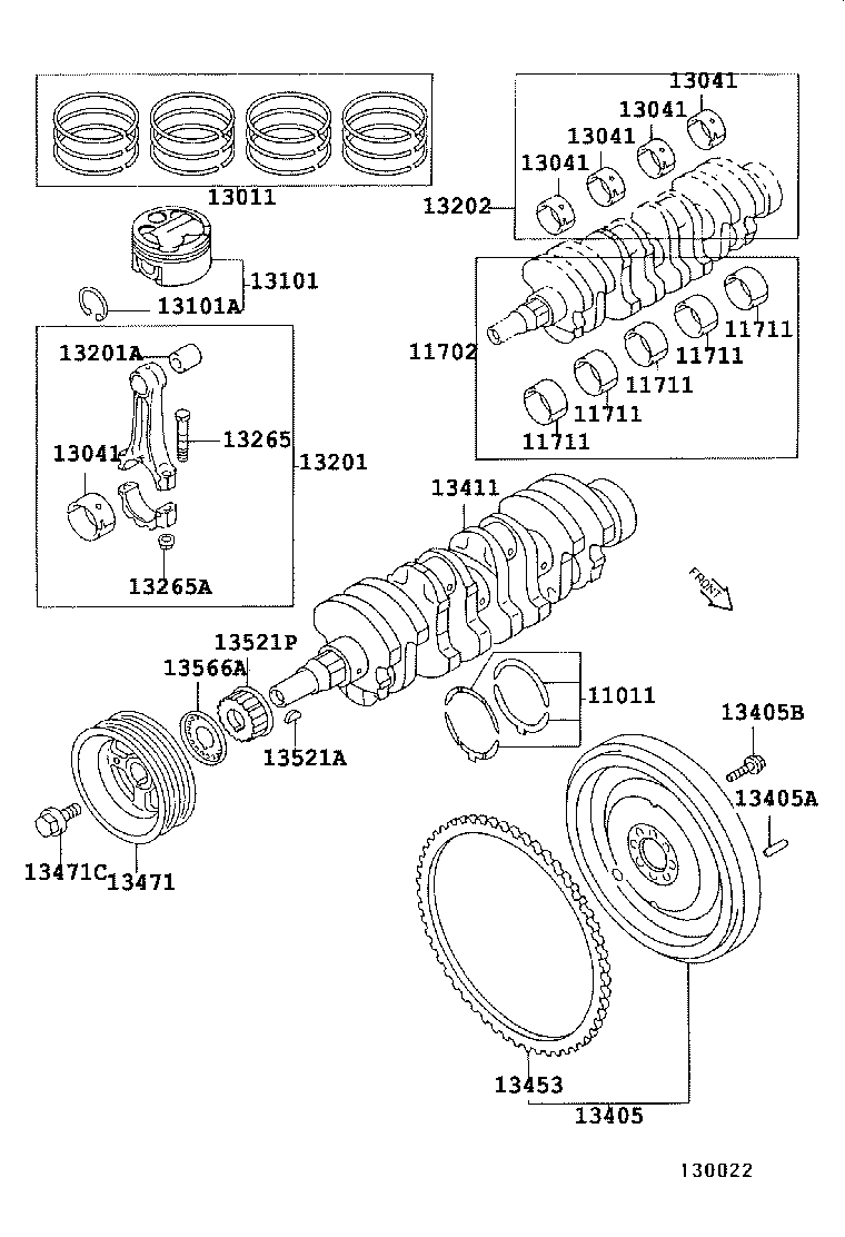  CARINA FF |  CRANKSHAFT PISTON