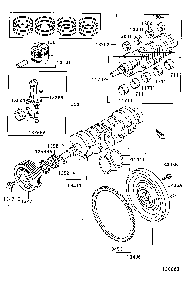  CARINA FF |  CRANKSHAFT PISTON