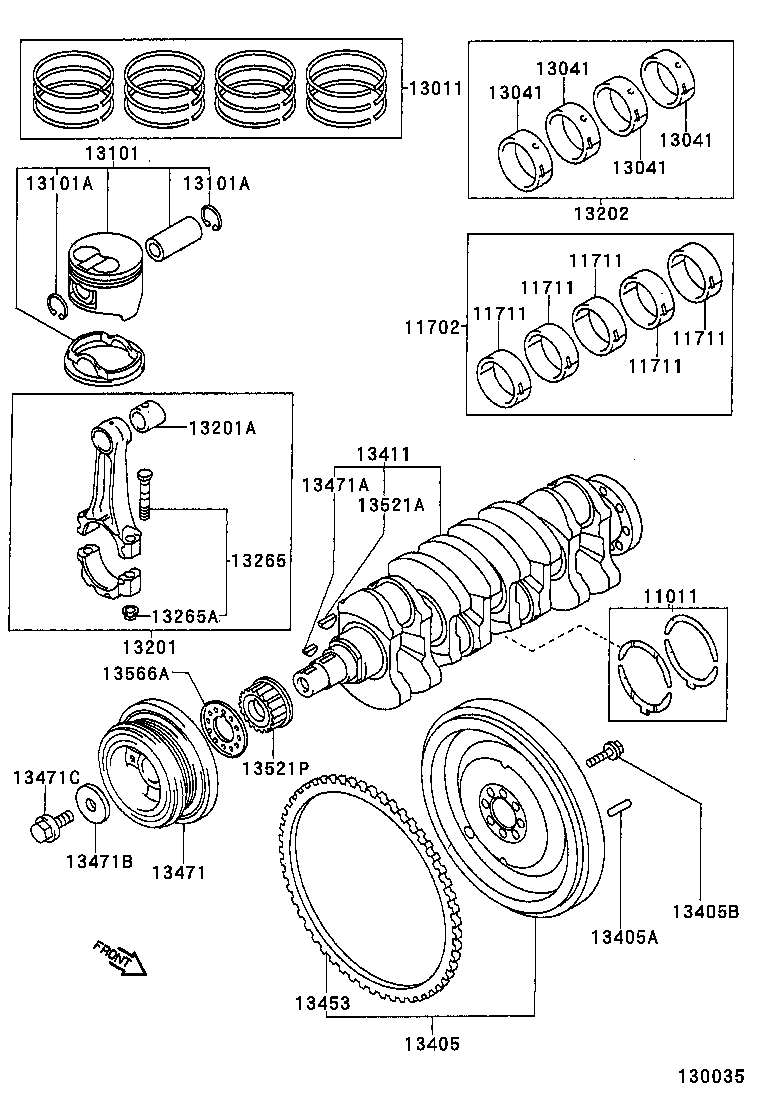  CARINA FF |  CRANKSHAFT PISTON