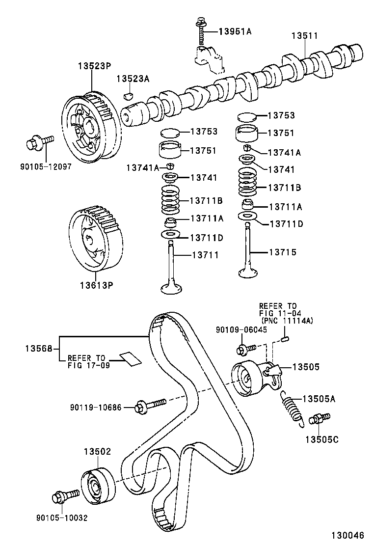  CAMRY VISTA |  CAMSHAFT VALVE