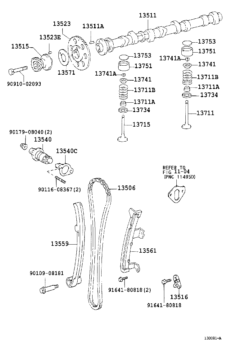  HILUX |  CAMSHAFT VALVE