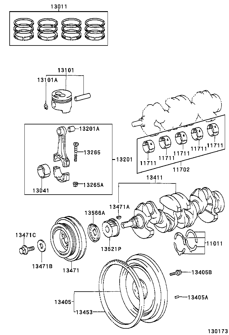  STARLET |  CRANKSHAFT PISTON