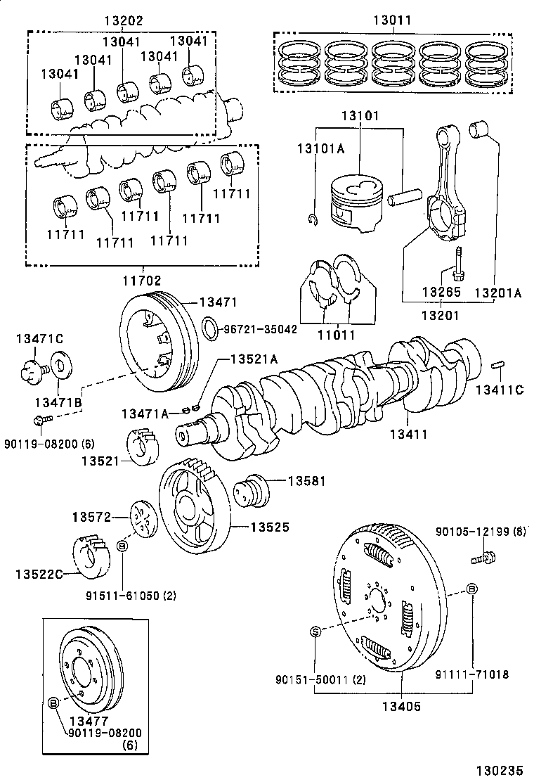  LAND CRUISER S T H T |  CRANKSHAFT PISTON