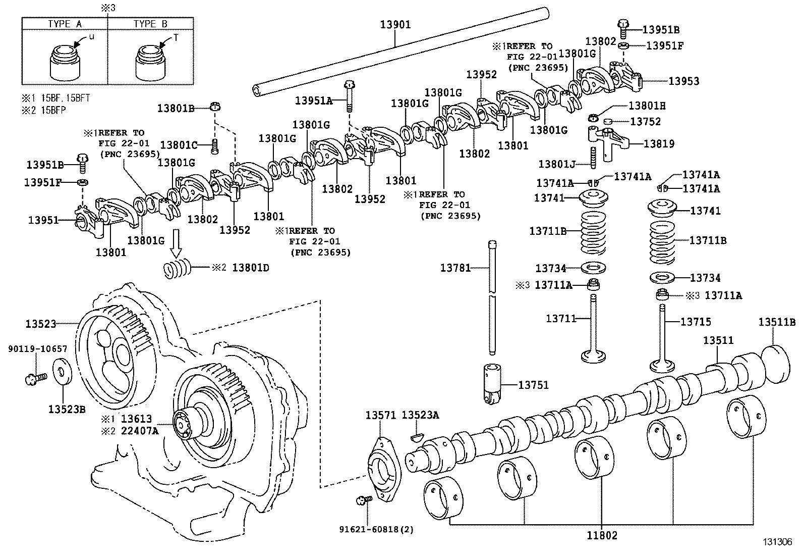  DYNA 200 TOYOACE G25 |  CAMSHAFT VALVE