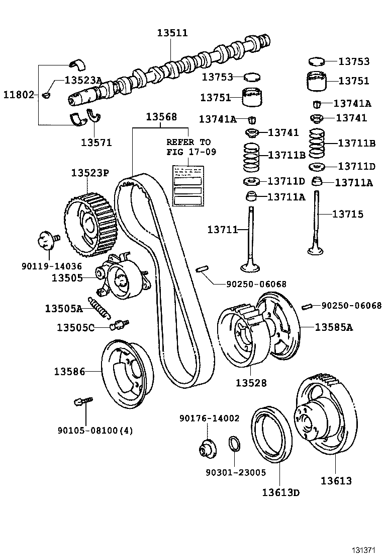  LAND CRUISER S T H T |  CAMSHAFT VALVE