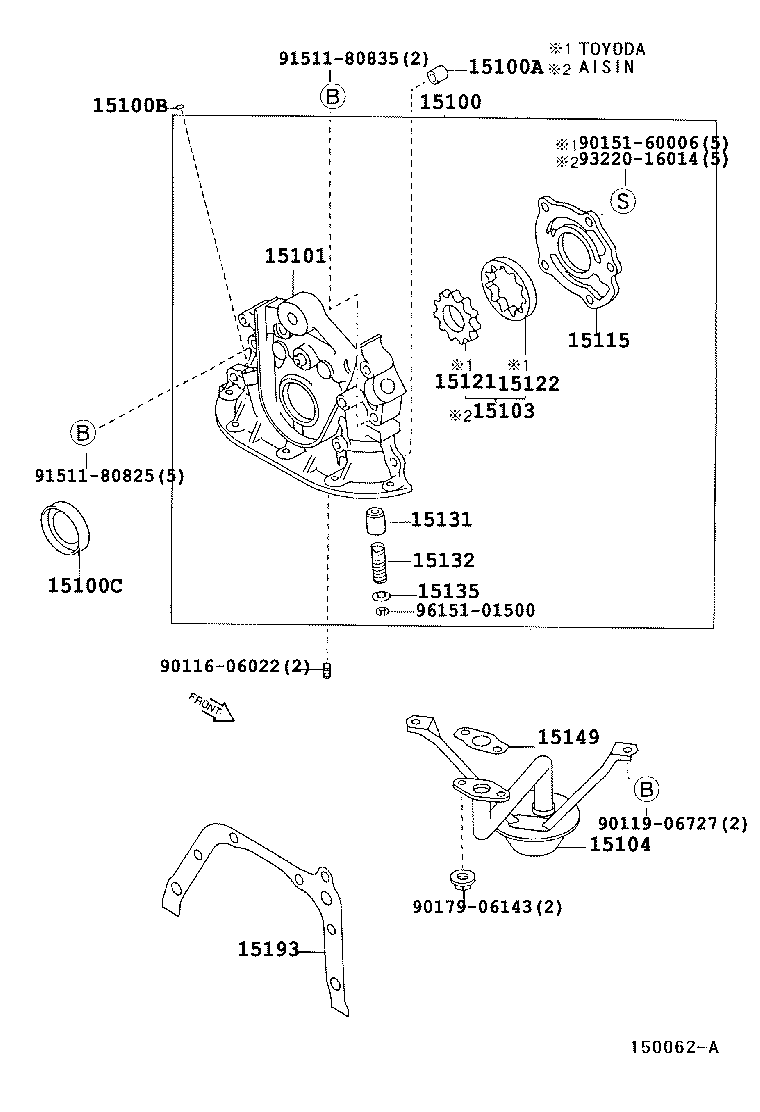  COROLLA |  ENGINE OIL PUMP