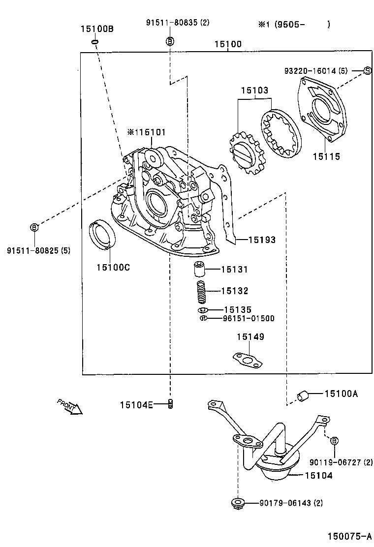  LVN CRE TRN MRN |  ENGINE OIL PUMP
