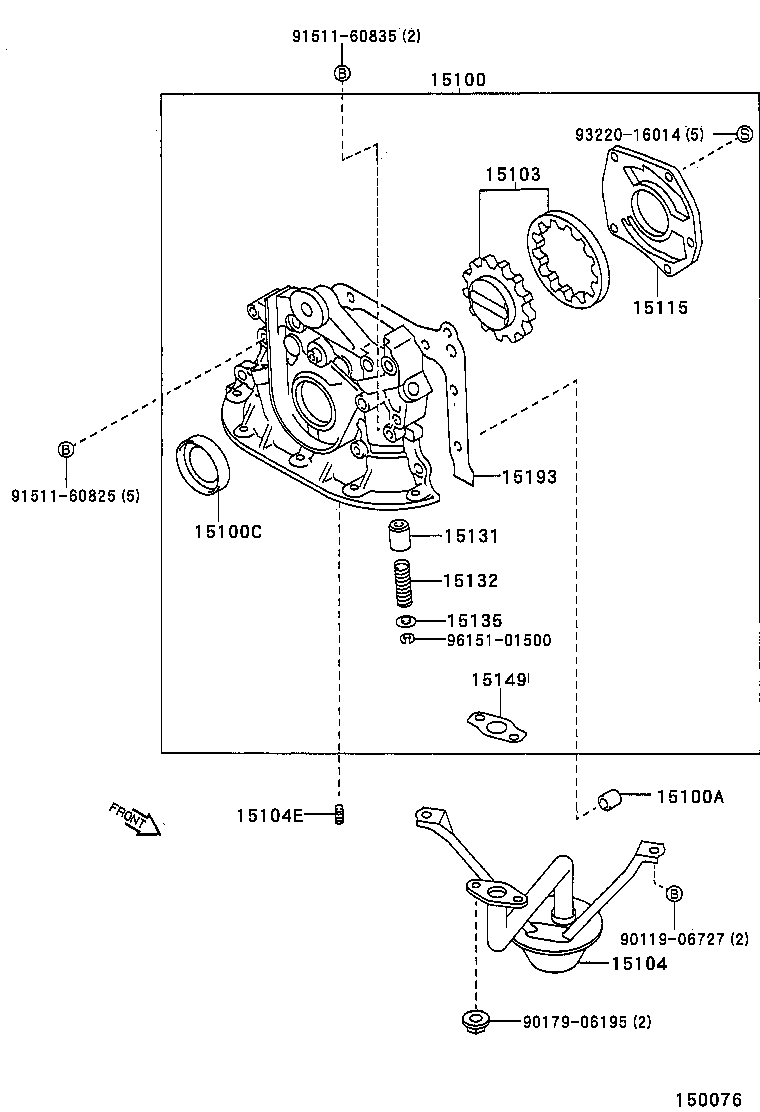  LVN CRE TRN MRN |  ENGINE OIL PUMP