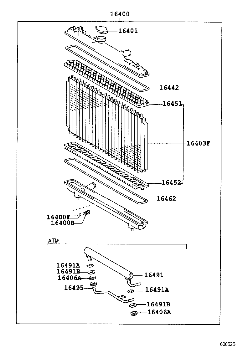  CARINA FF |  RADIATOR WATER OUTLET