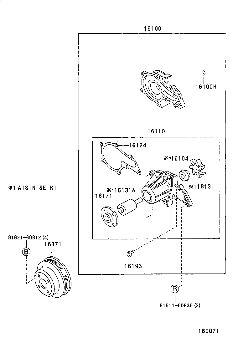  CALDINA |  WATER PUMP