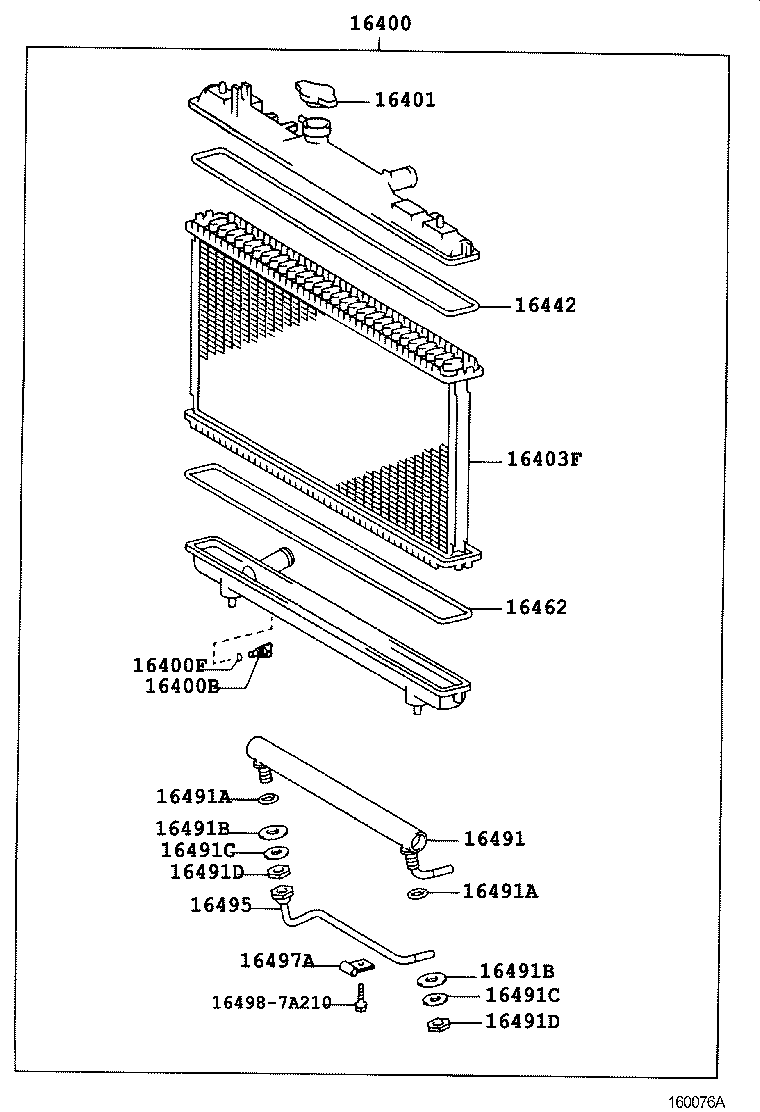  CARINA FF |  RADIATOR WATER OUTLET