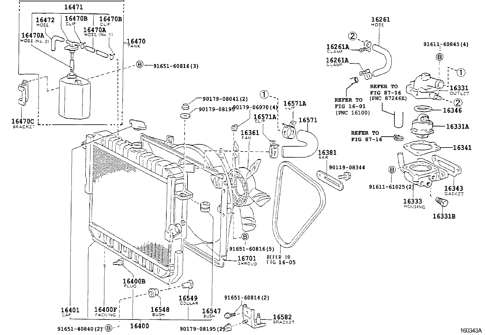  LAND CRUISER S T H T |  RADIATOR WATER OUTLET