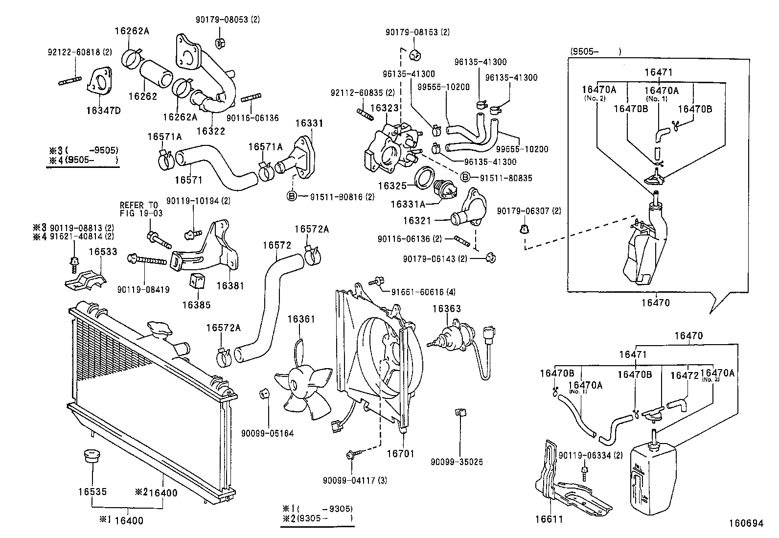  LVN CRE TRN MRN |  RADIATOR WATER OUTLET