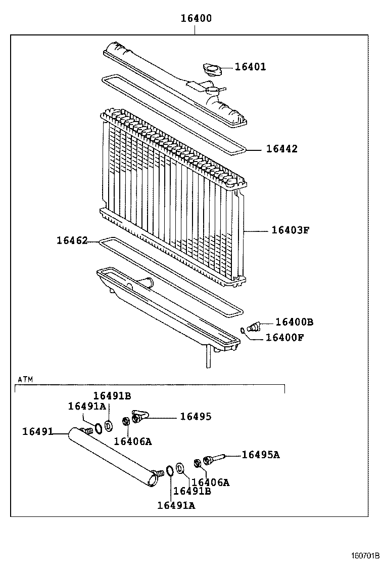  CROWN CROWN MAJESTA |  RADIATOR WATER OUTLET