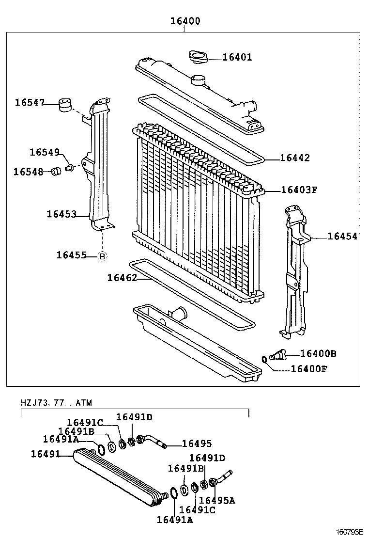  LAND CRUISER S T H T |  RADIATOR WATER OUTLET
