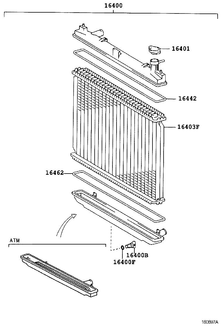  GRANVIA GRAND HIACE |  RADIATOR WATER OUTLET