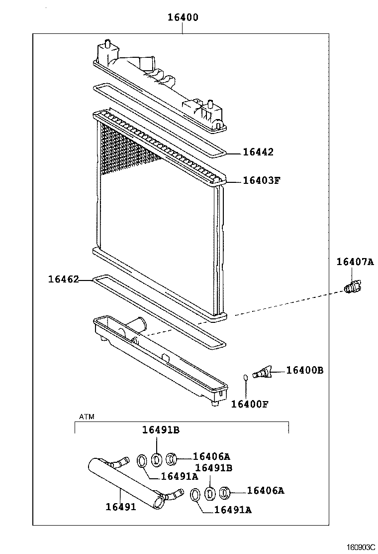  FUN CARGO |  RADIATOR WATER OUTLET