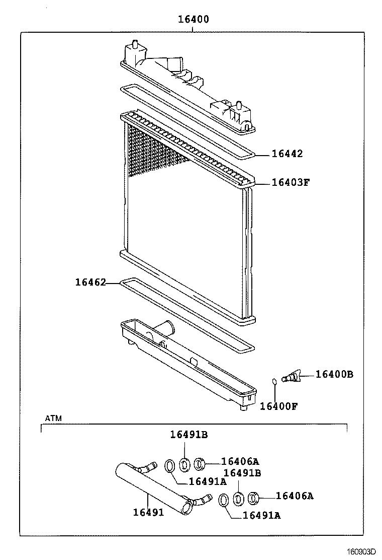  BB OPEN DECK |  RADIATOR WATER OUTLET