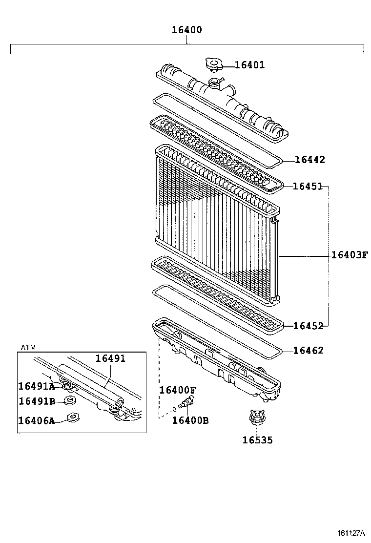  LVN CRE TRN MRN |  RADIATOR WATER OUTLET