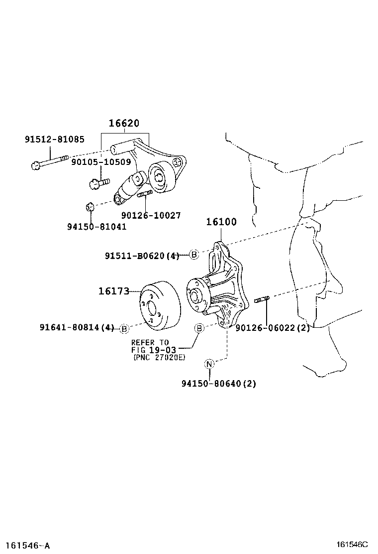  RAV4 J L |  WATER PUMP