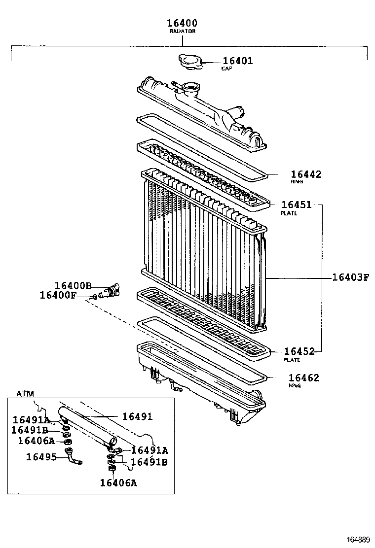  CALDINA |  RADIATOR WATER OUTLET