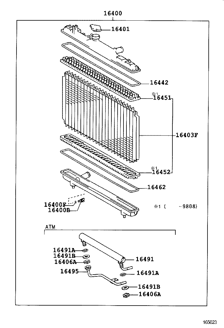 CARINA FF |  RADIATOR WATER OUTLET