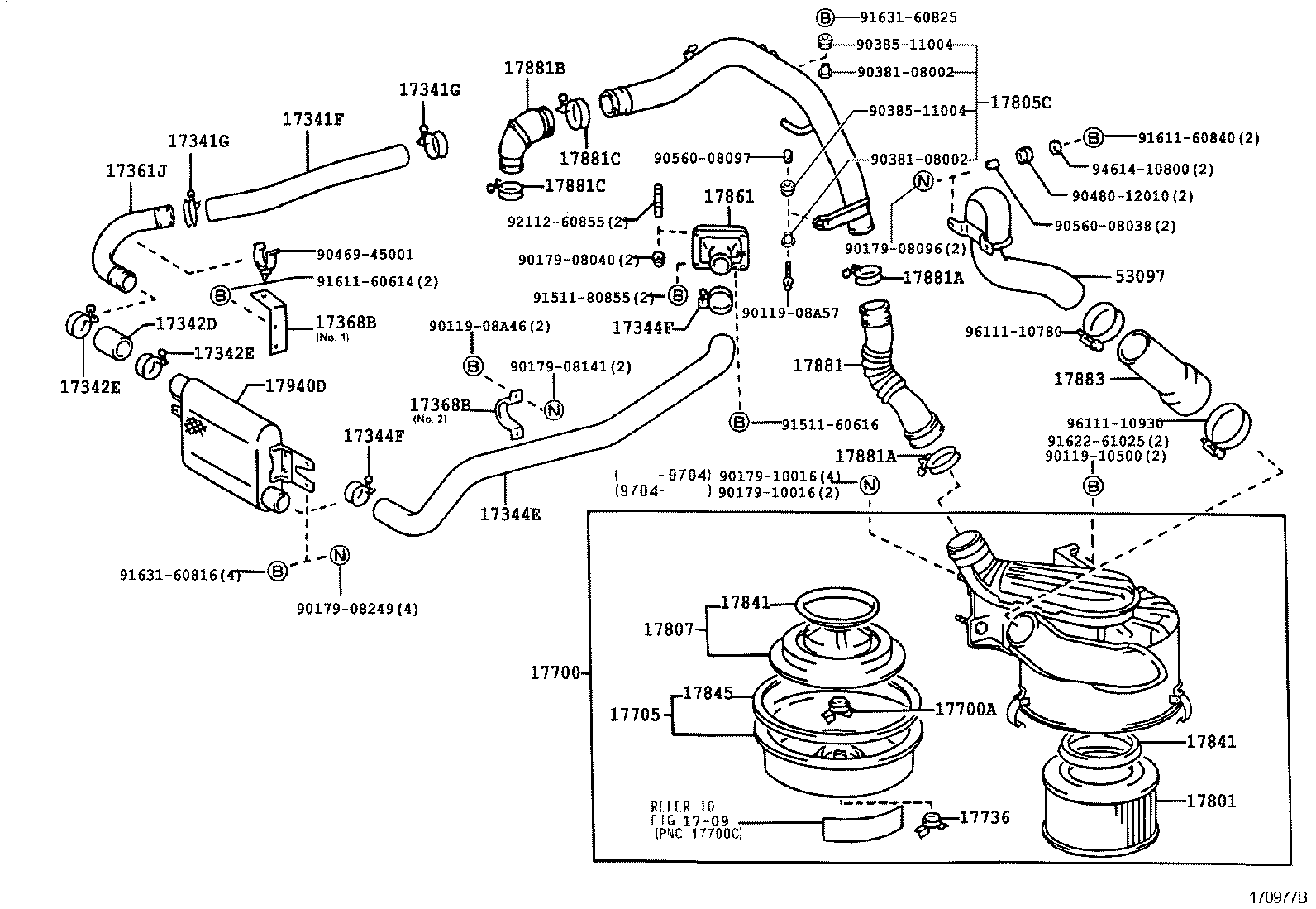  DYNA 200 TOYOACE G25 |  AIR CLEANER