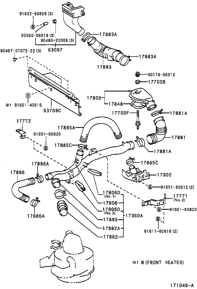  DYNA 150 TOYOACE G15 |  AIR CLEANER