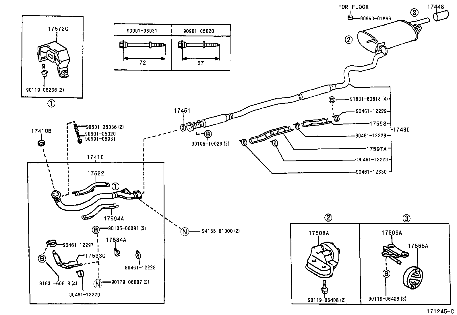  CALDINA |  EXHAUST PIPE