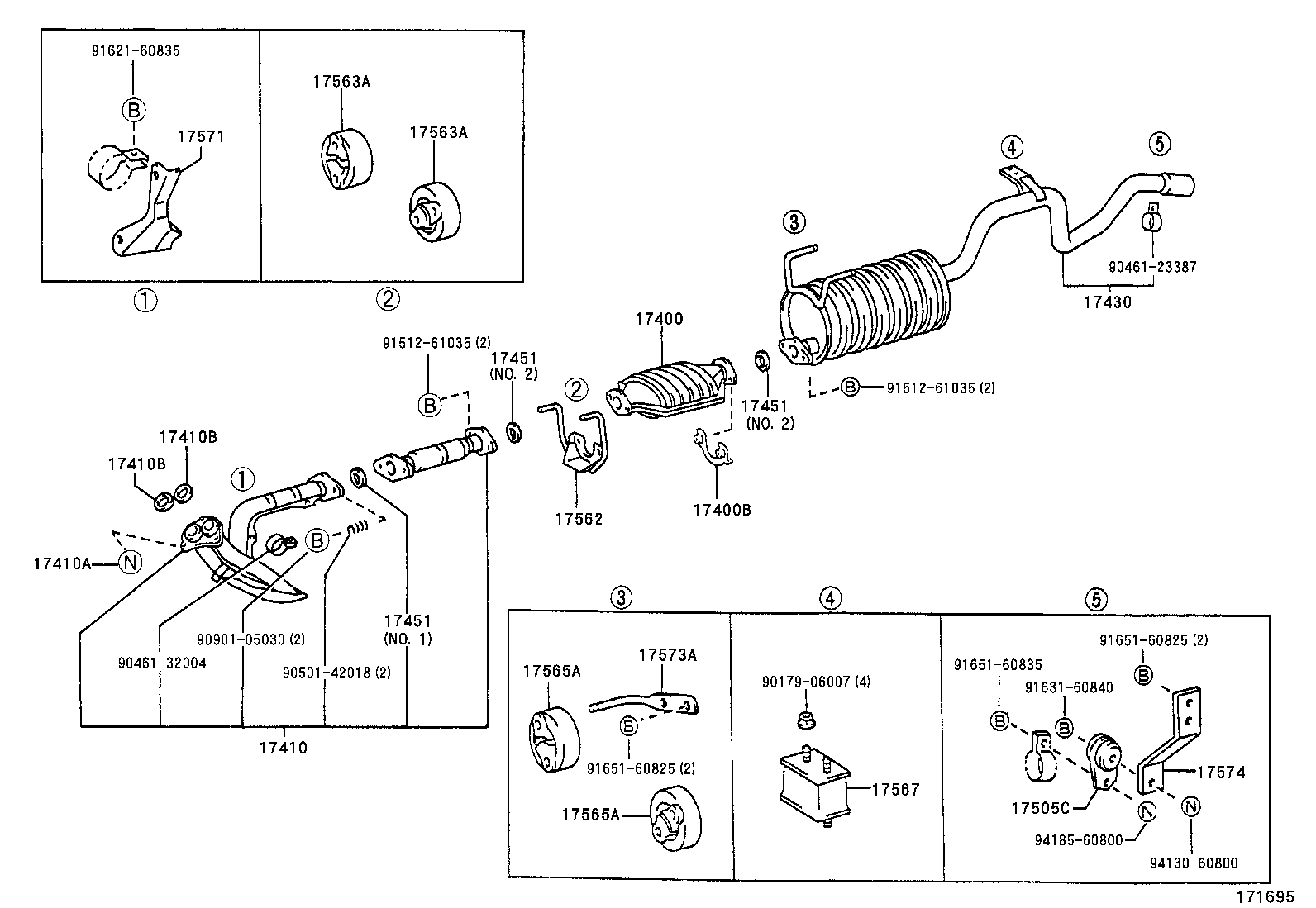  DYNA 150 TOYOACE G15 |  EXHAUST PIPE