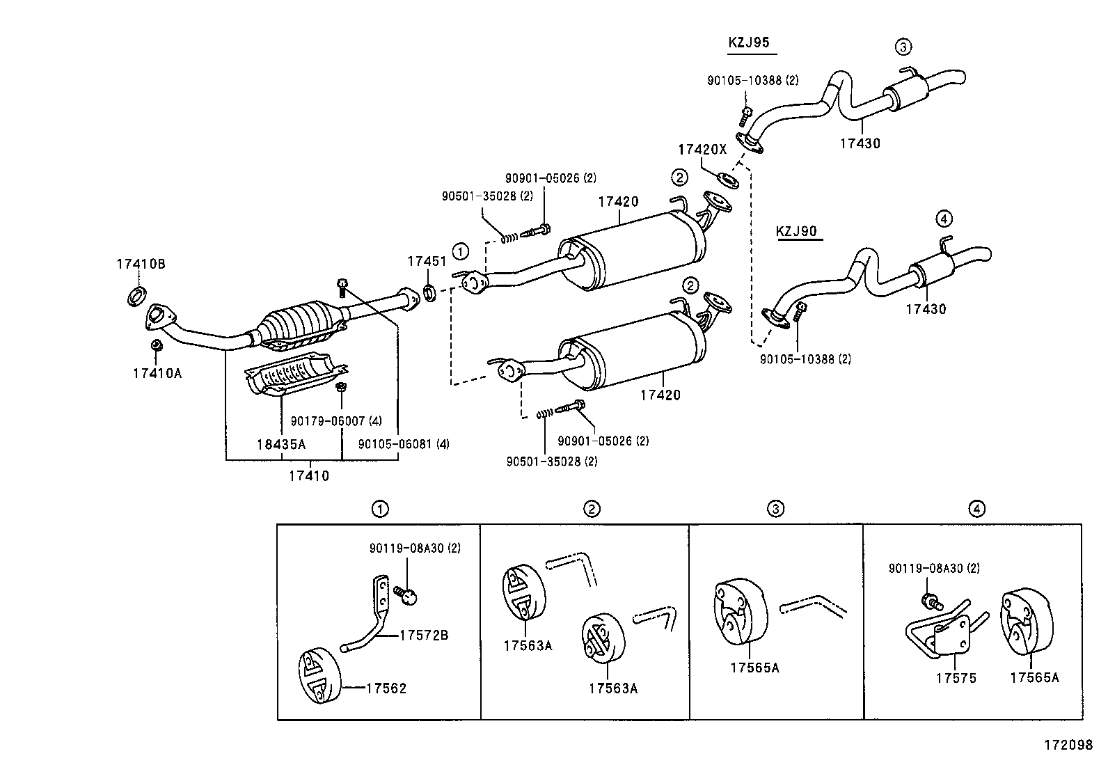  LAND CRUISER PRADO |  EXHAUST PIPE