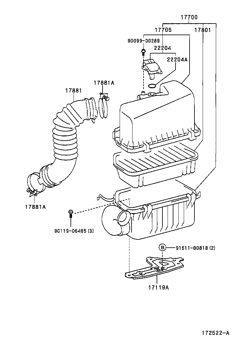  RAV4 J L |  AIR CLEANER