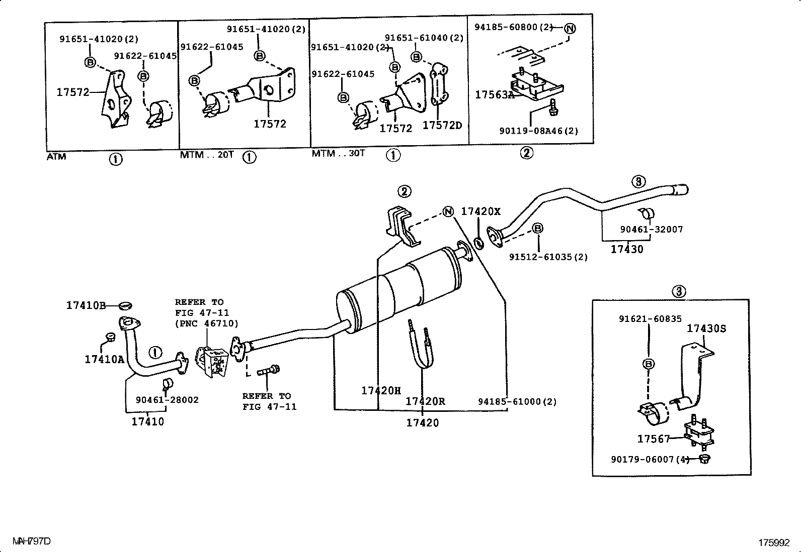  DYNA 200 TOYOACE G25 |  EXHAUST PIPE