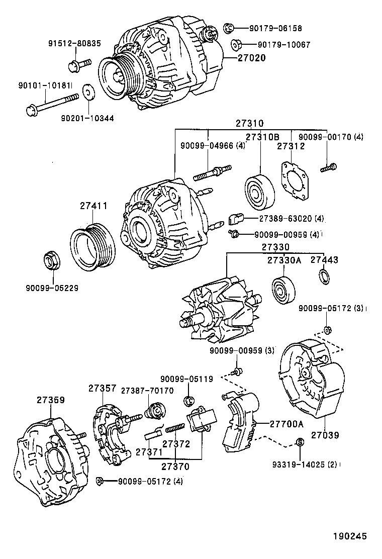  LVN CRE TRN MRN |  ALTERNATOR