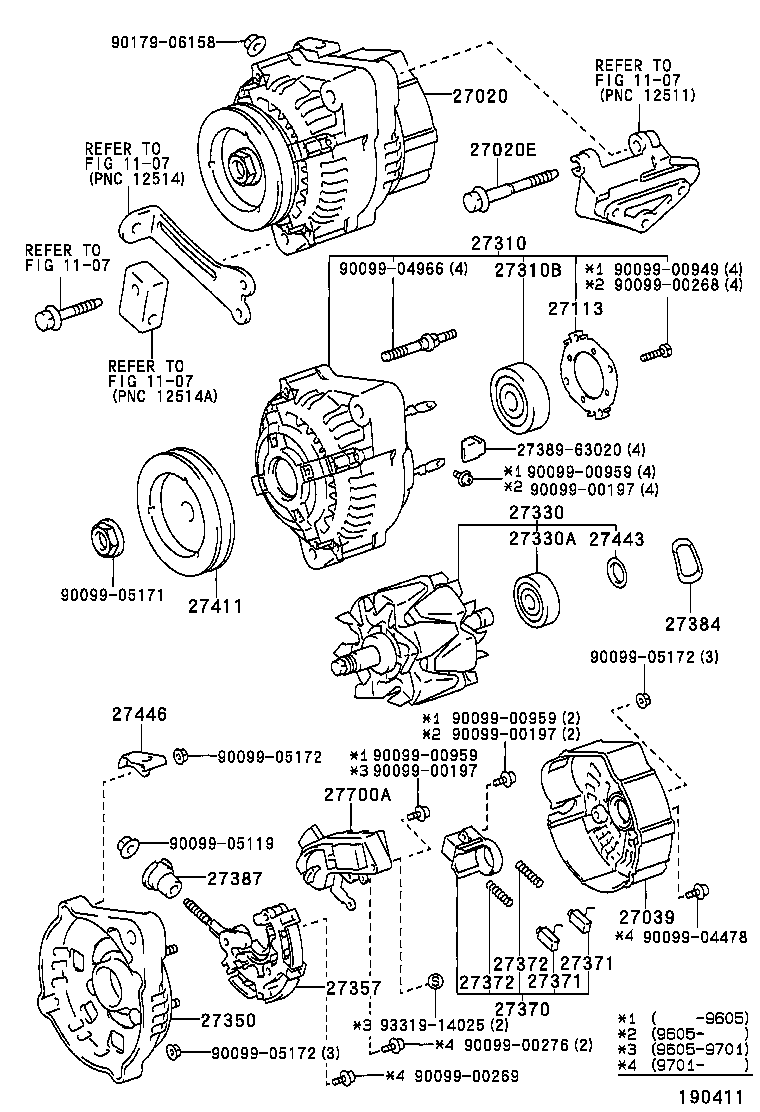  CAMRY VISTA |  ALTERNATOR