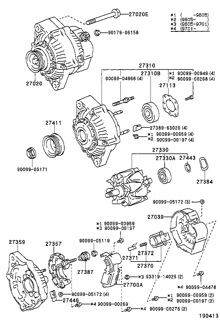  CAMRY VISTA |  ALTERNATOR