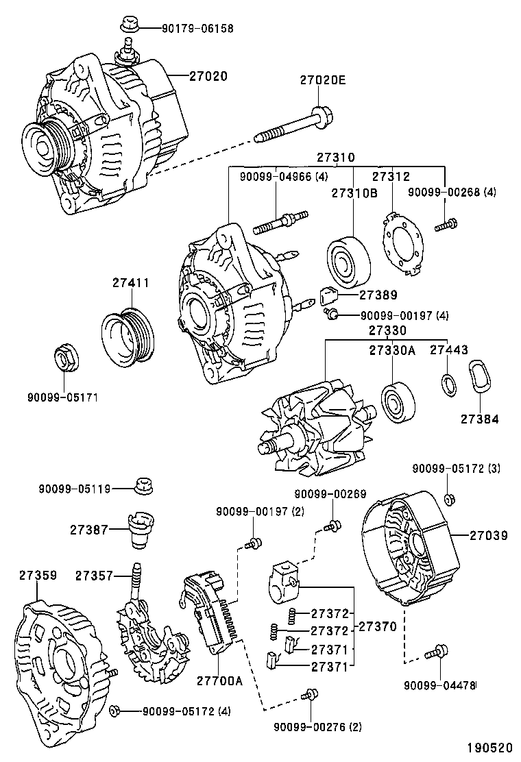  HILUX |  ALTERNATOR