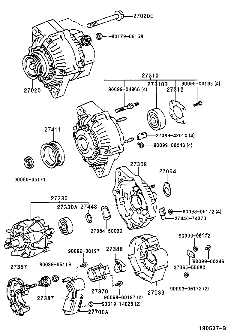 CALDINA |  ALTERNATOR